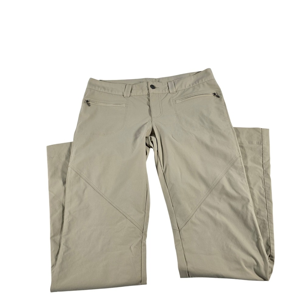 Columbia Omni-Shield Hiking Pants Womens 10 Long Tan Khaki XL8081 Straight Leg
